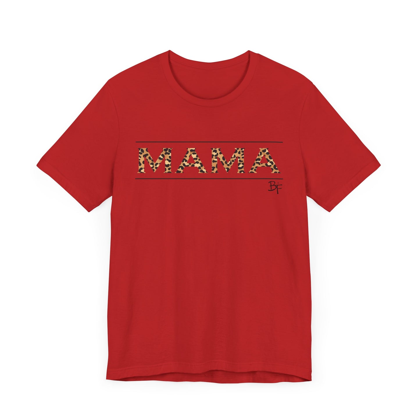 Cheetah Print MAMA Bella Canvas Tee