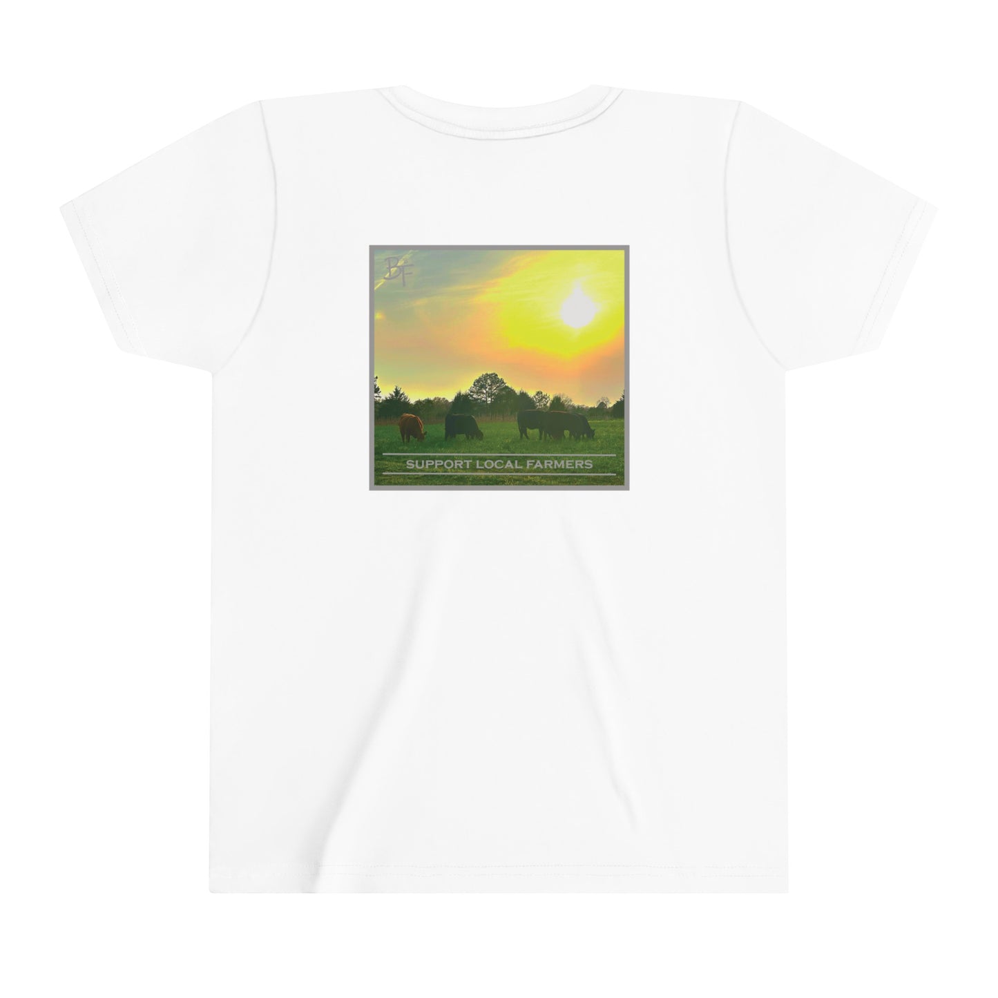 Support Local Farmers Kids Bella+Canvas Tee