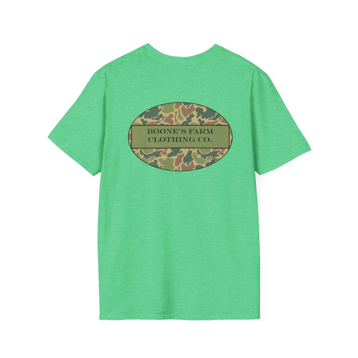 Camo Boone's Farm Logo Adult Tee