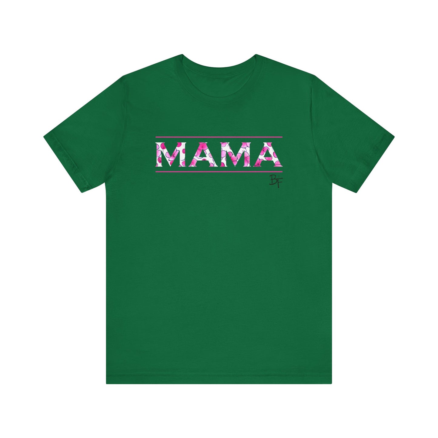 Pink Flower MAMA Bella Canvas Tee