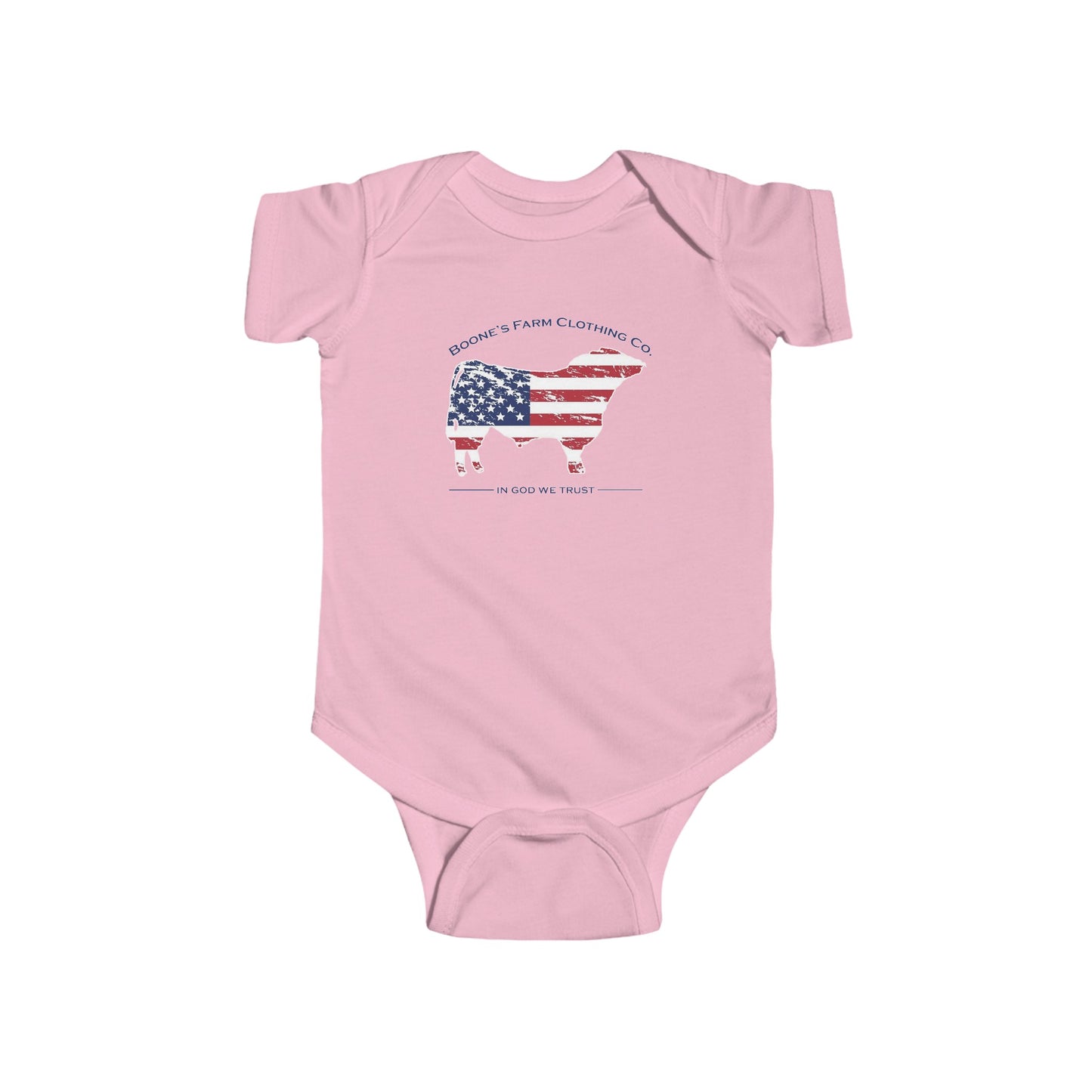 American Flag BFCC Bull Onesie