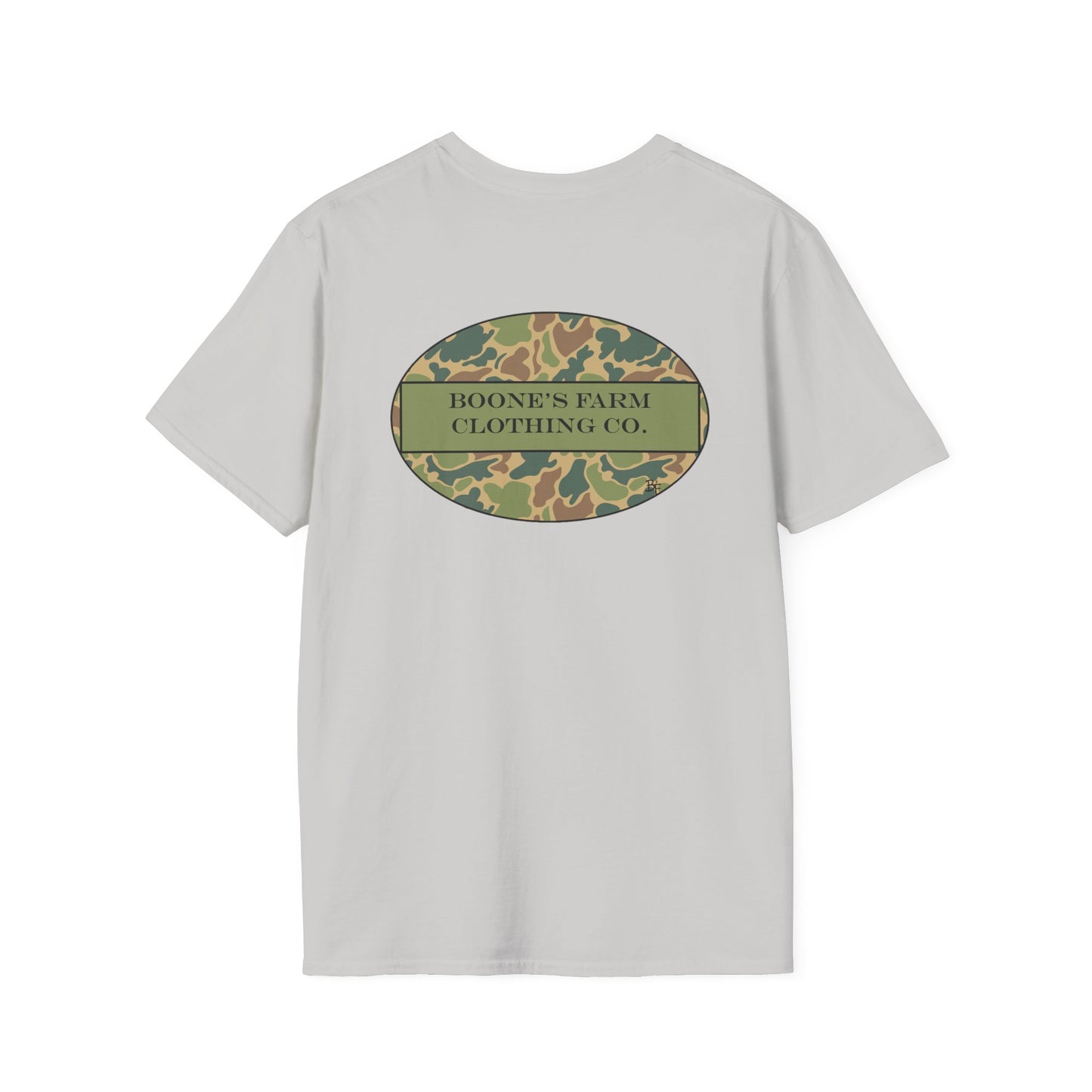 Camo Boone's Farm Logo Adult Tee