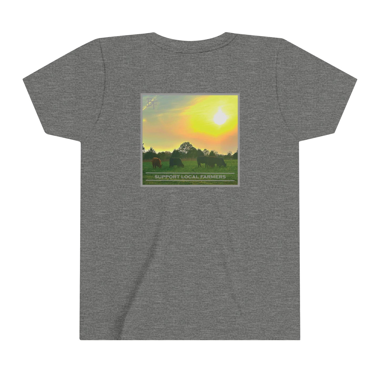 Support Local Farmers Kids Bella+Canvas Tee