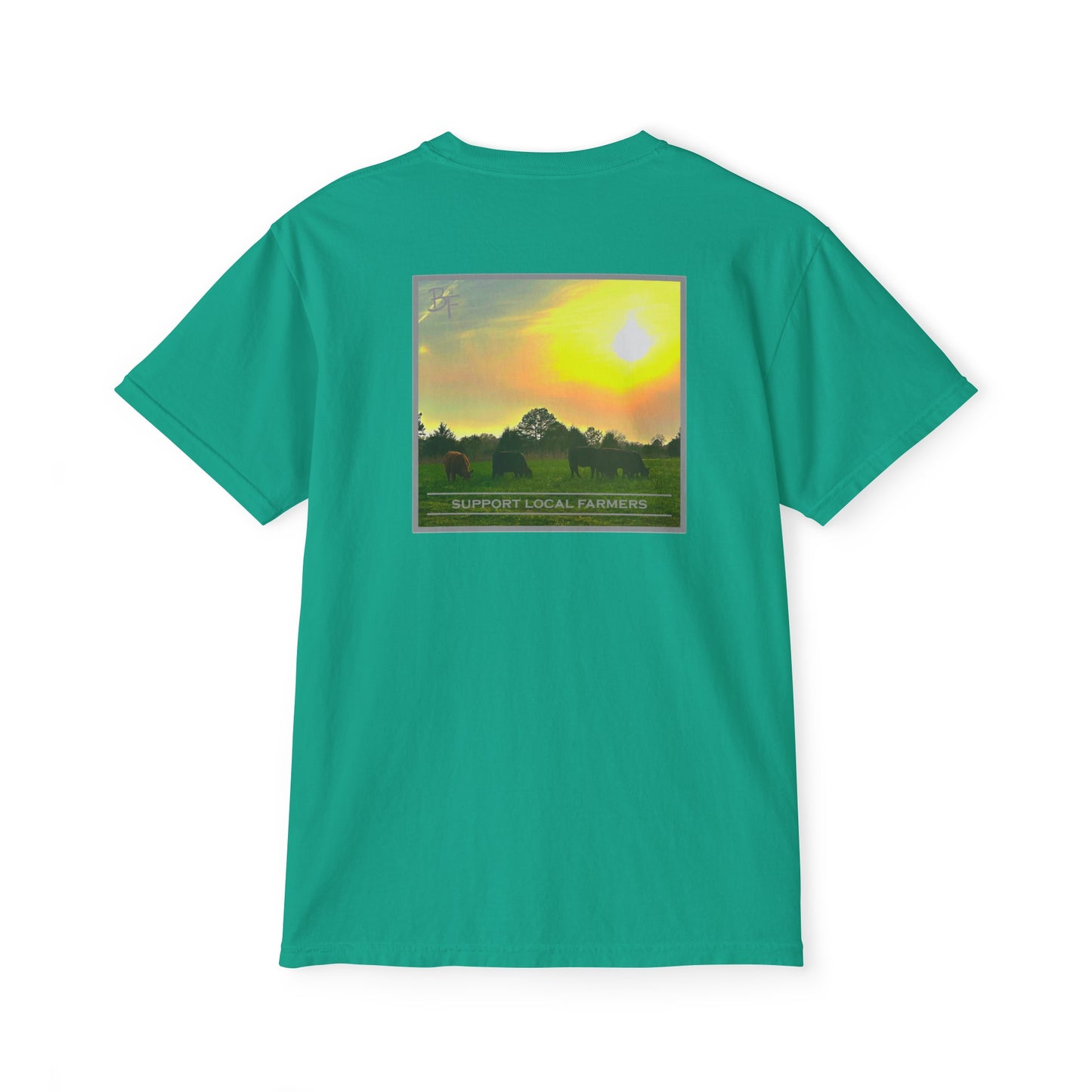 Support Local Farmers Comfort Colors Pocket Tee