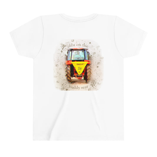 Youth Short Sleeve Tee "Dibs on the Buddy Seat"