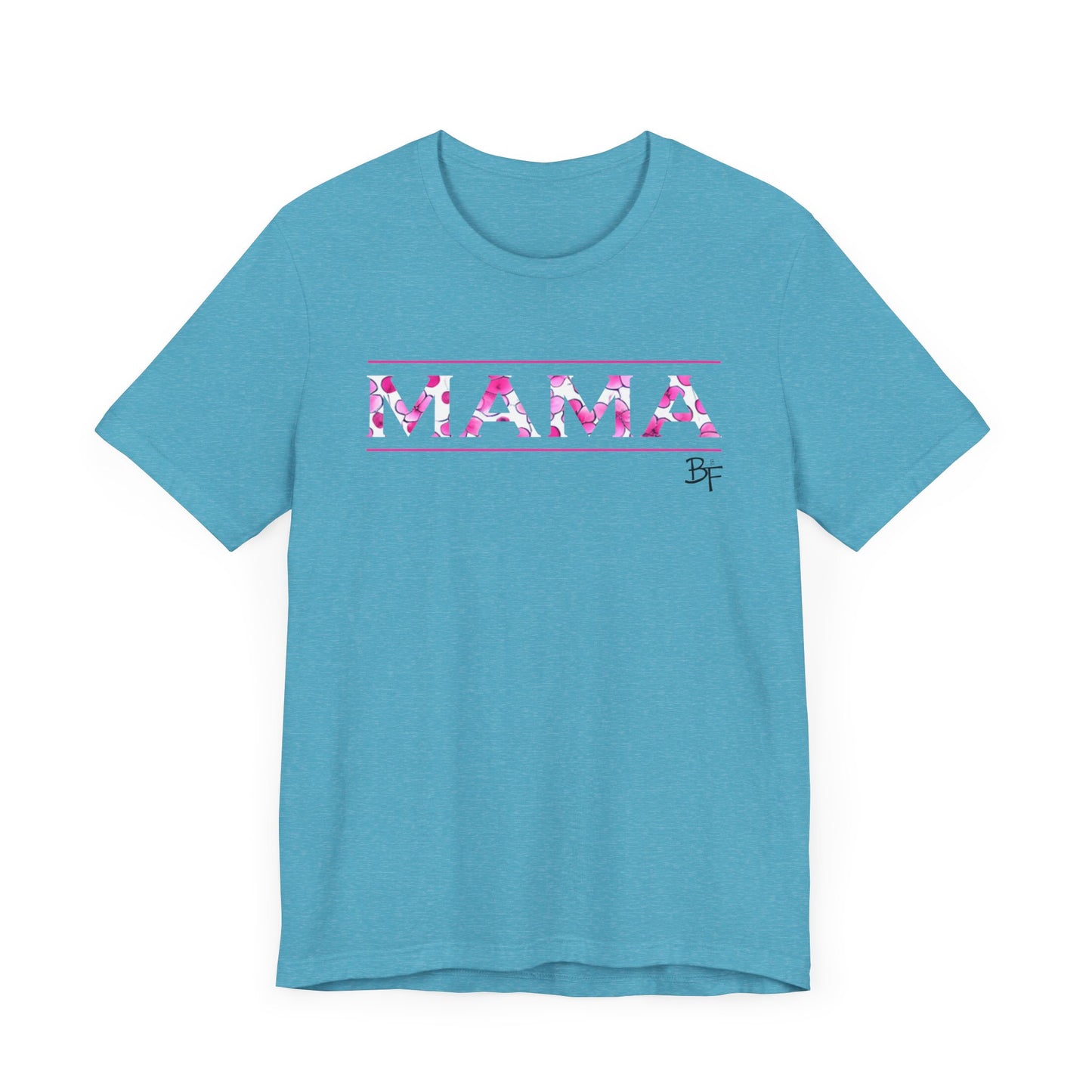 Pink Flower MAMA Bella Canvas Tee