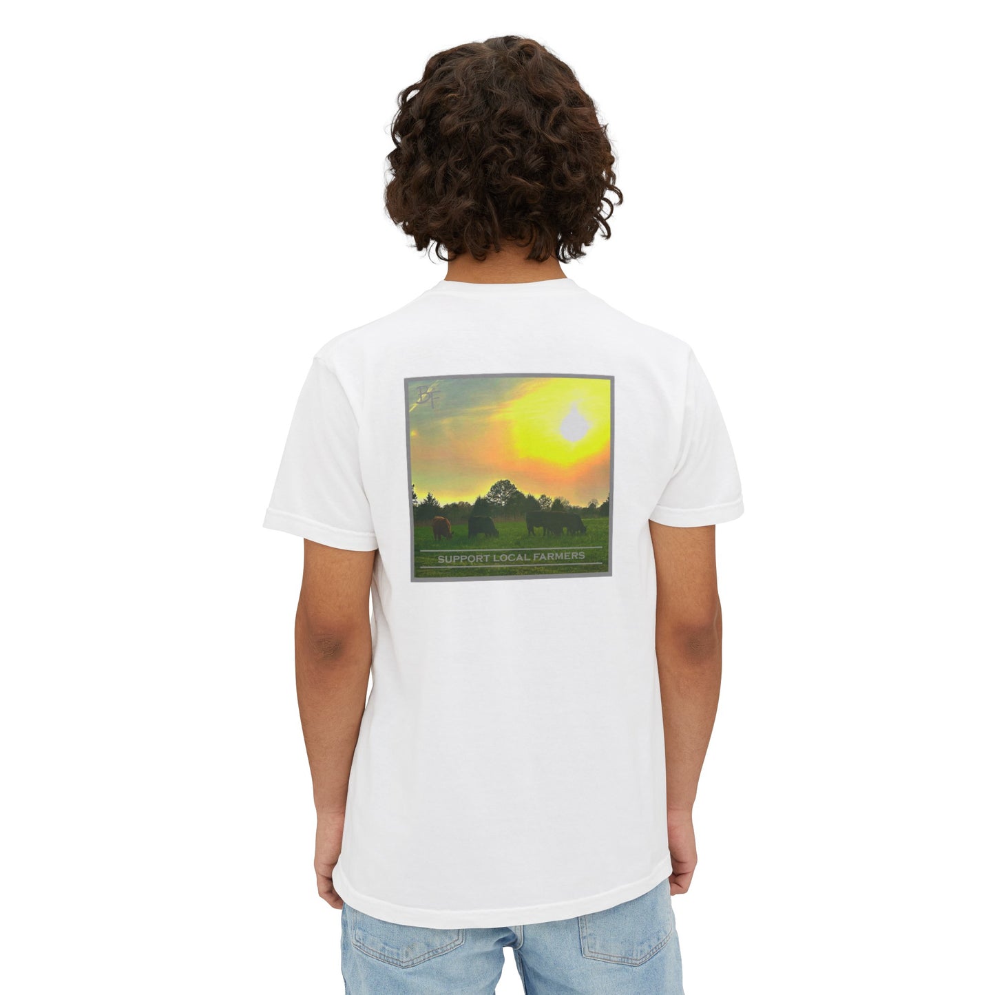 Support Local Farmers Comfort Colors Pocket Tee