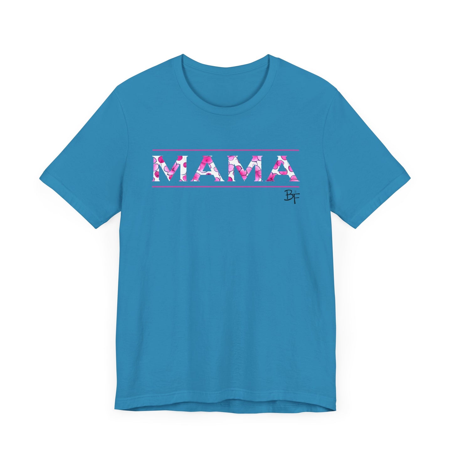 Pink Flower MAMA Bella Canvas Tee