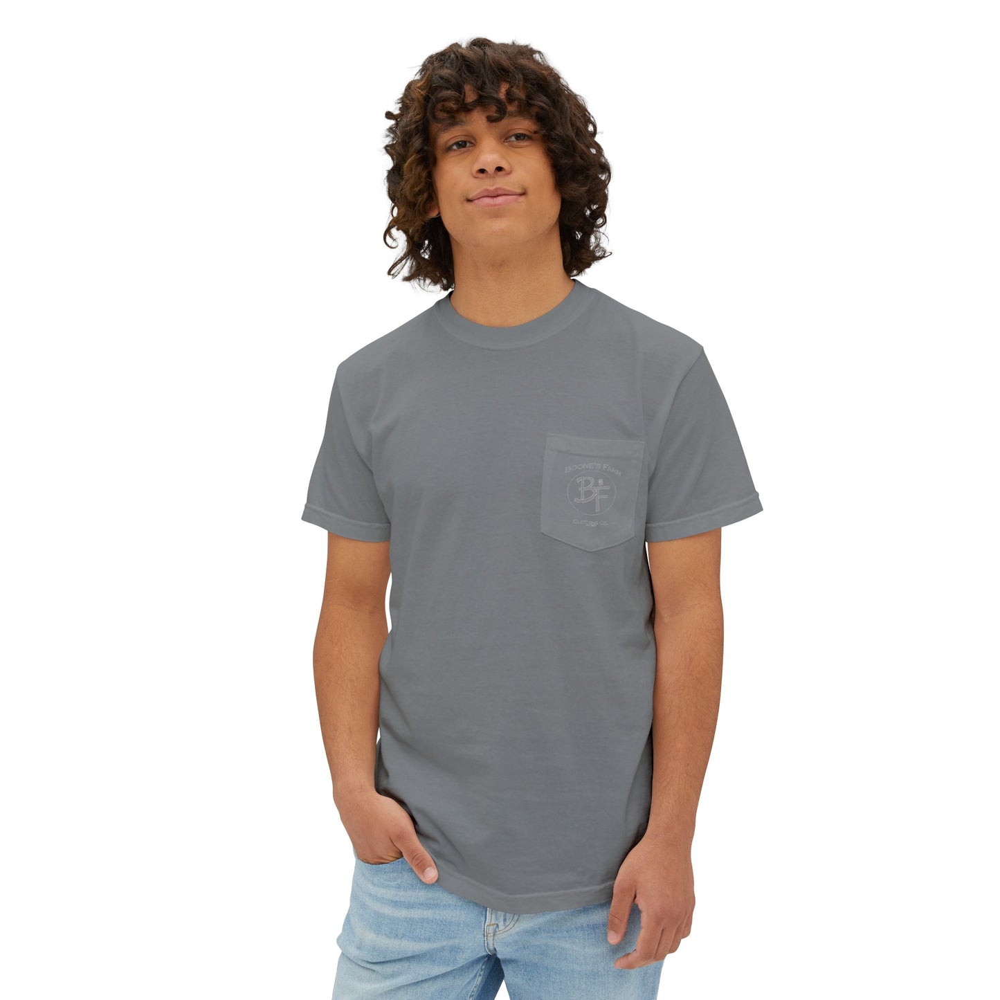 Support Local Farmers Comfort Colors Pocket Tee