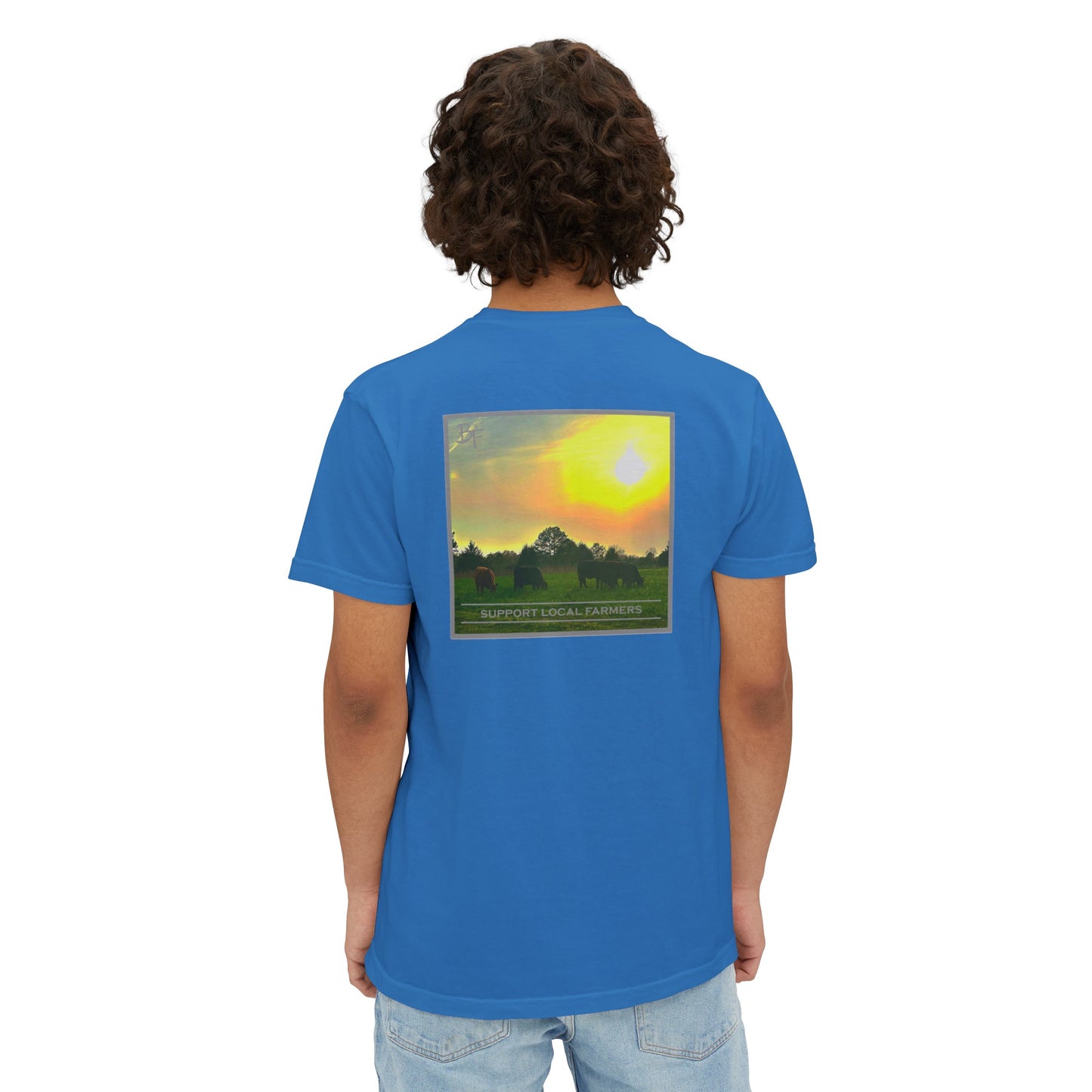 Support Local Farmers Comfort Colors Pocket Tee