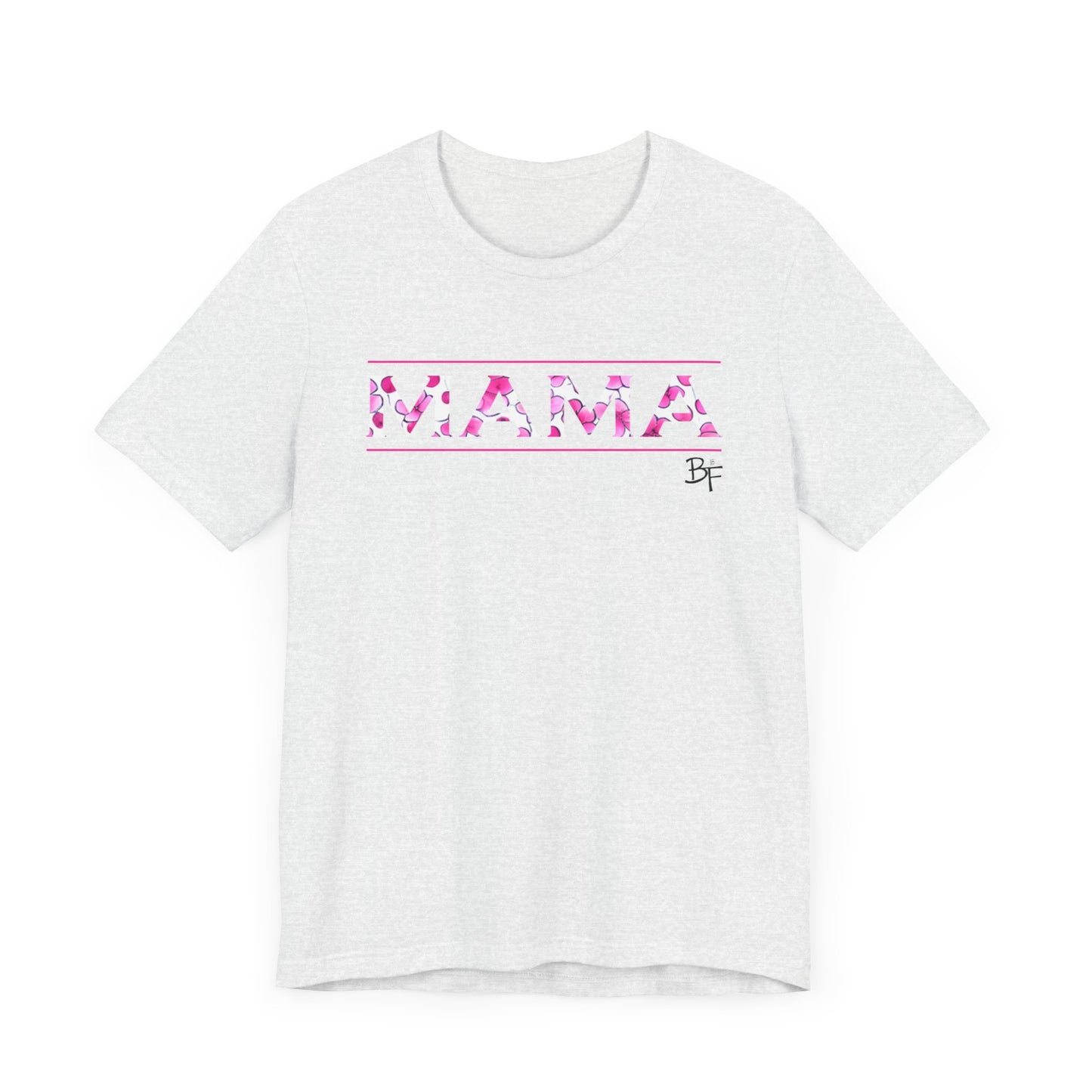 Pink Flower MAMA Bella Canvas Tee