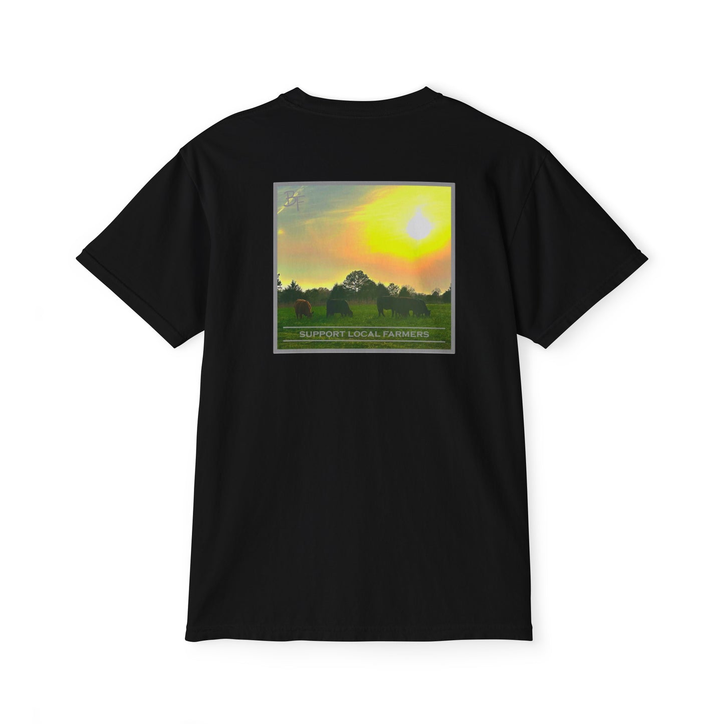 Support Local Farmers Comfort Colors Pocket Tee