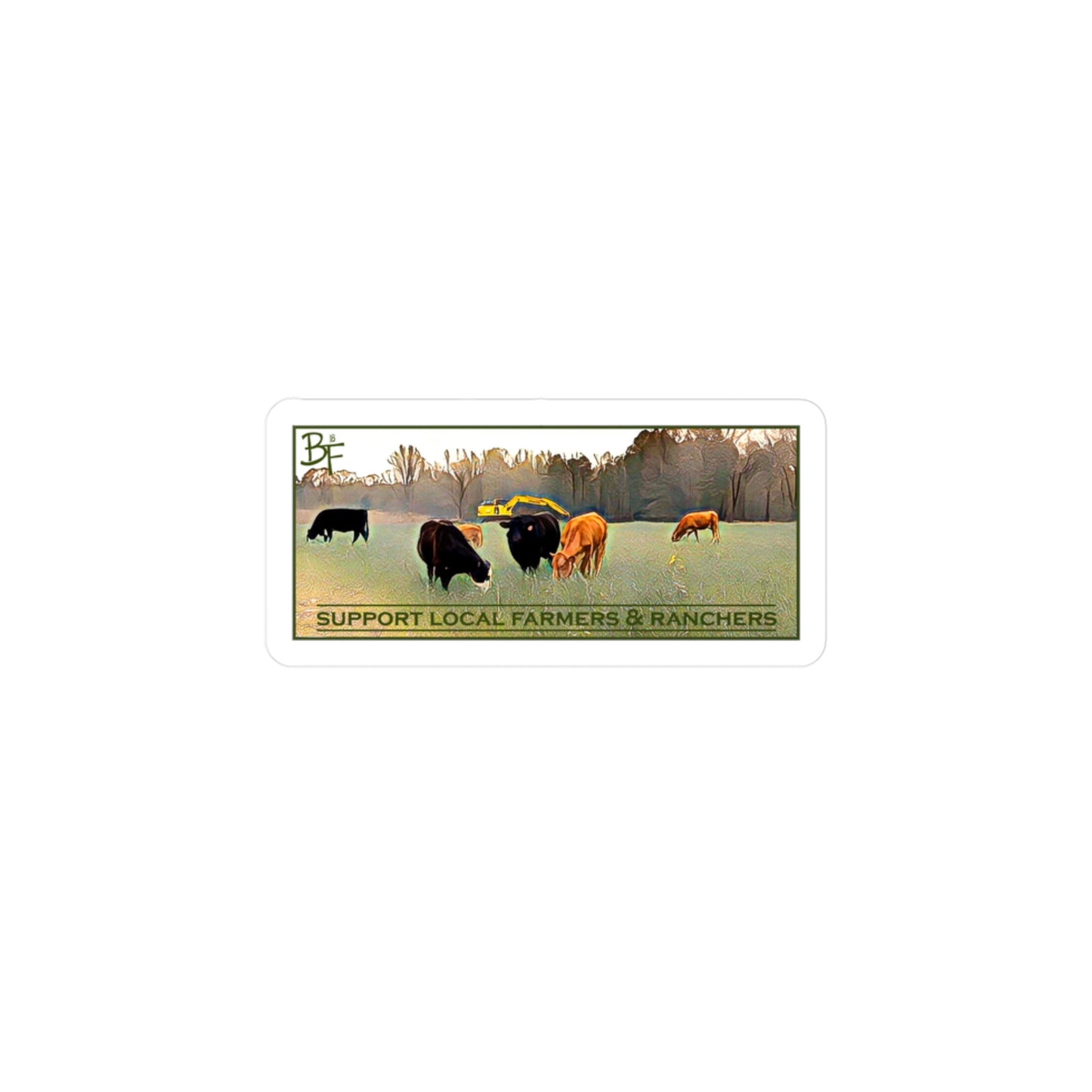 Support Farmers & Ranchers Vinyl Sticker