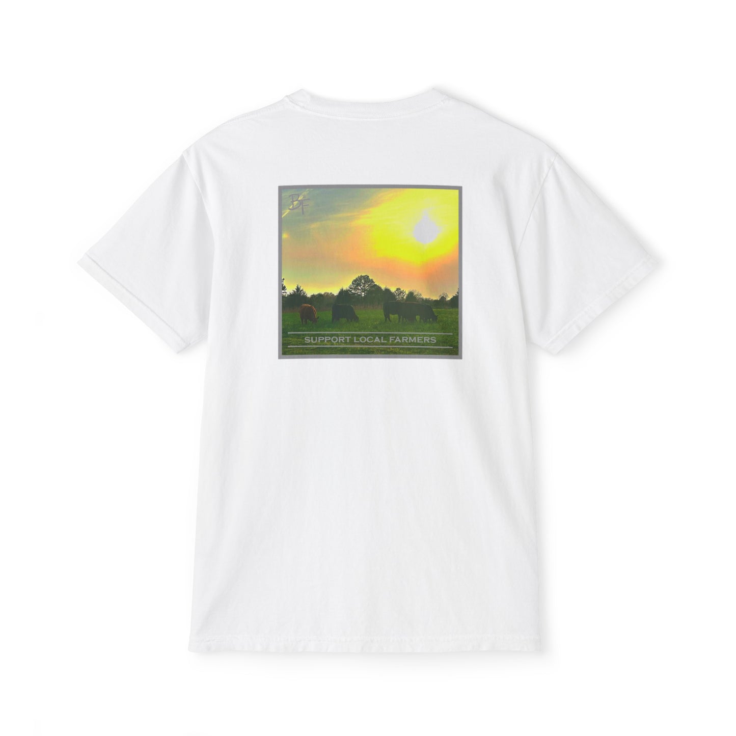 Support Local Farmers Comfort Colors Pocket Tee