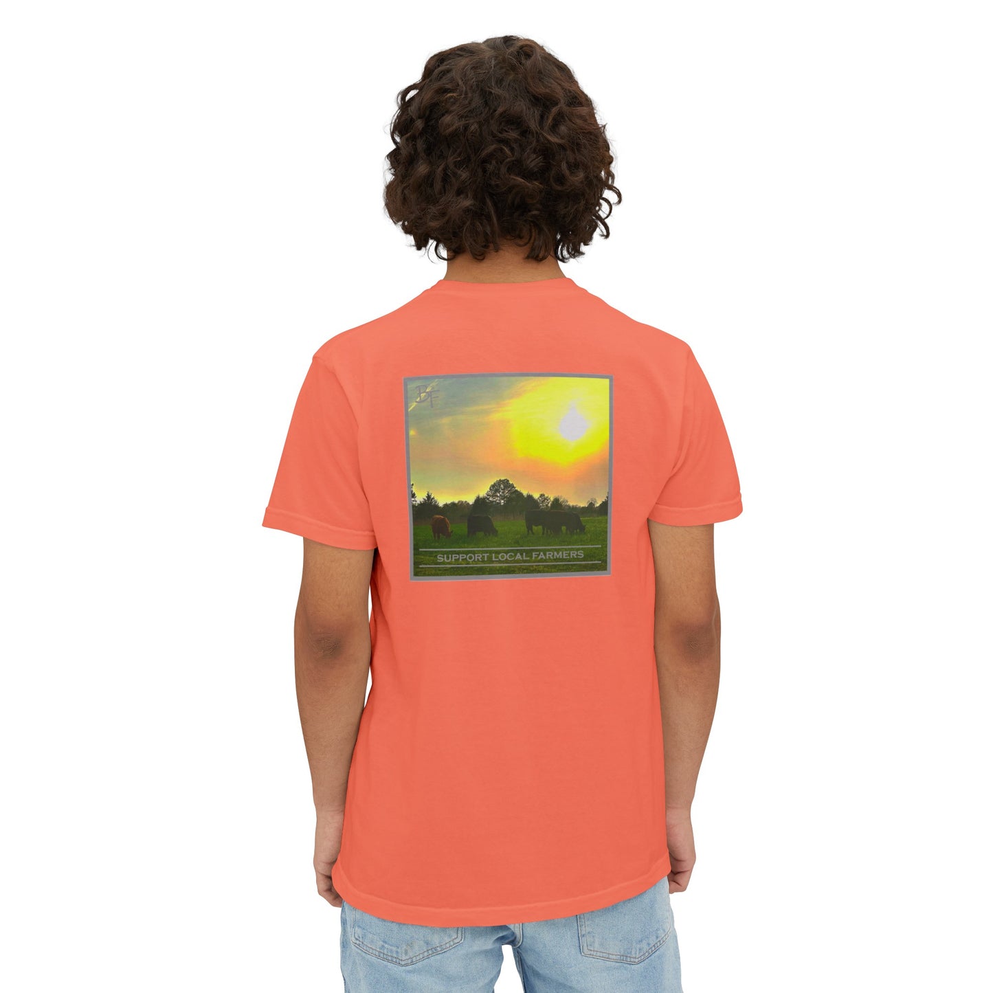 Support Local Farmers Comfort Colors Pocket Tee