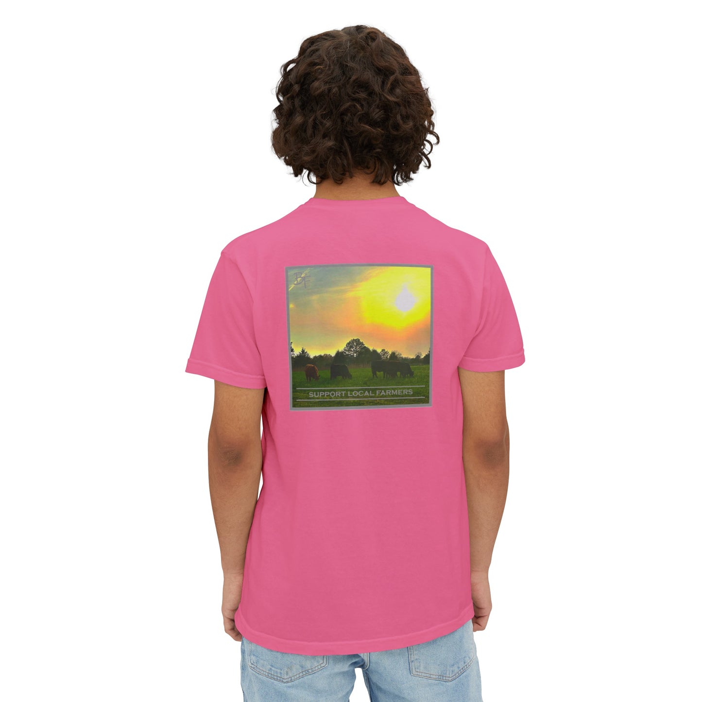 Support Local Farmers Comfort Colors Pocket Tee