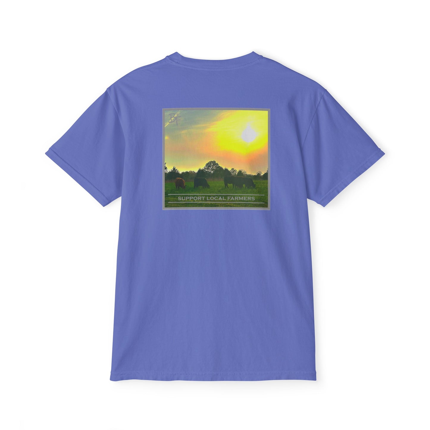 Support Local Farmers Comfort Colors Pocket Tee