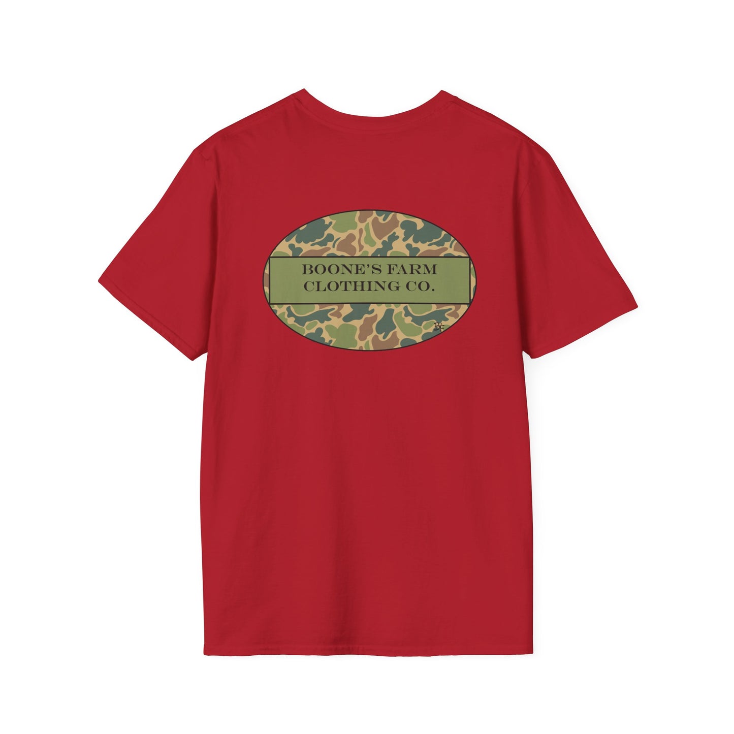 Camo Boone's Farm Logo Adult Tee