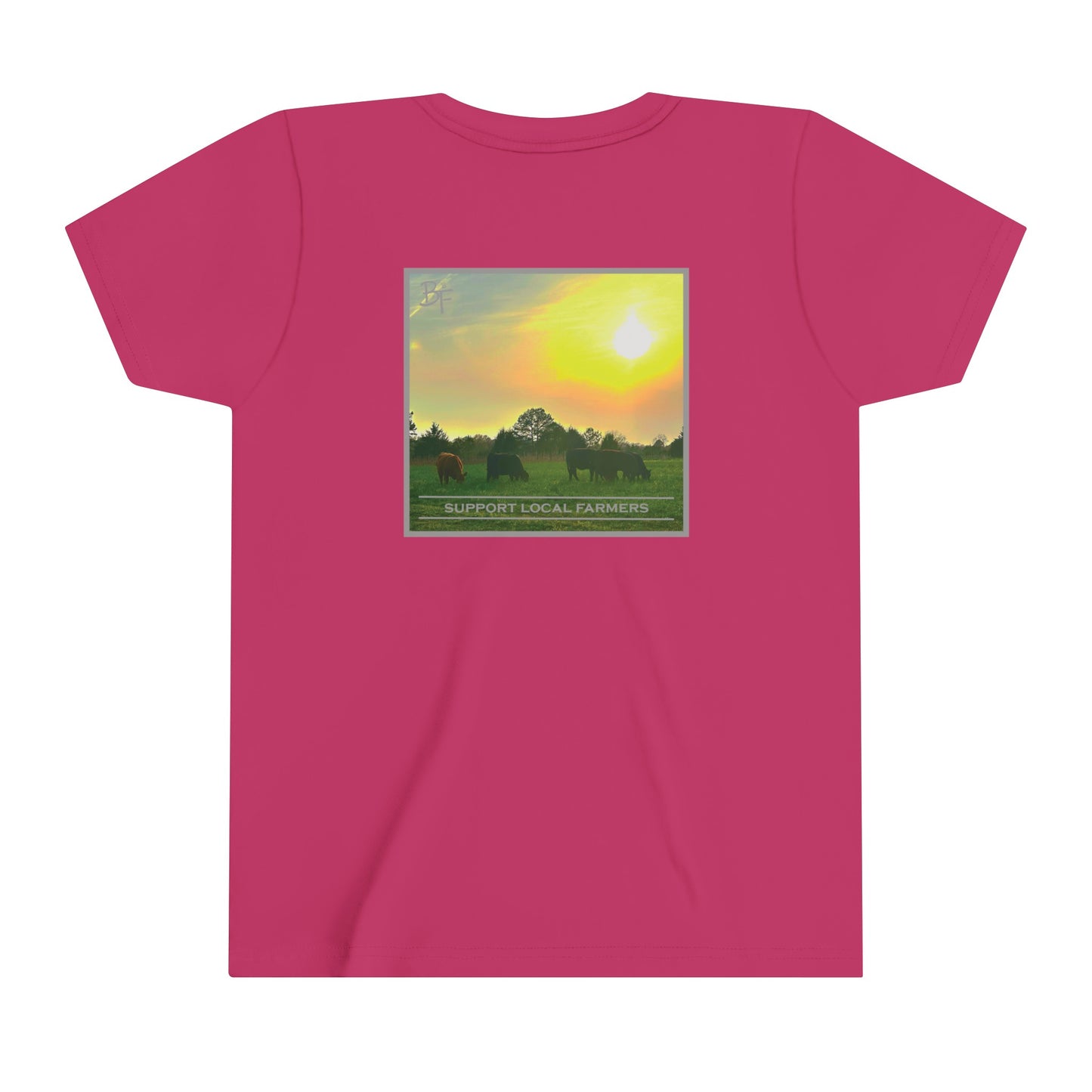 Support Local Farmers Kids Bella+Canvas Tee