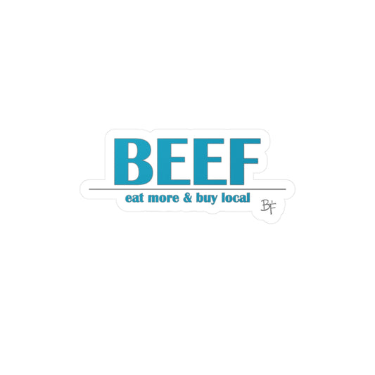 Beef Vinyl Sticker