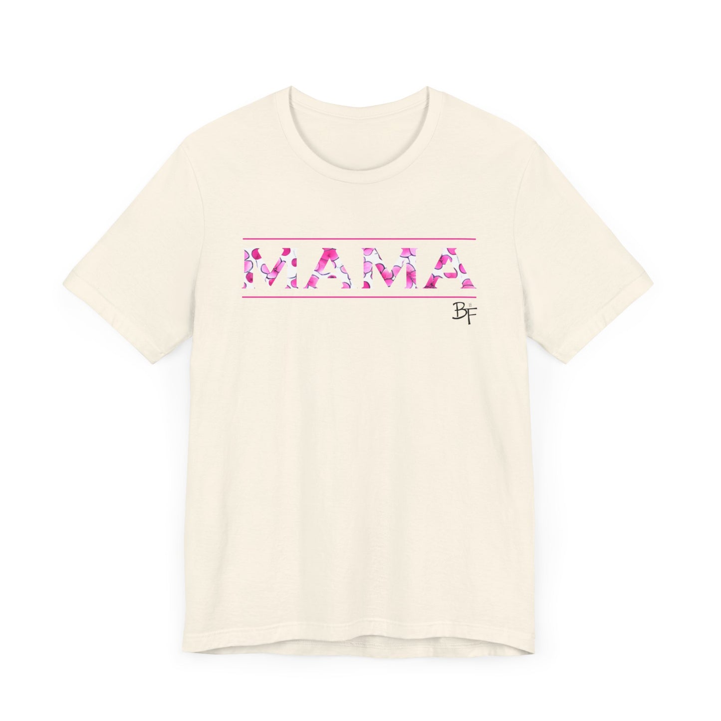 Pink Flower MAMA Bella Canvas Tee