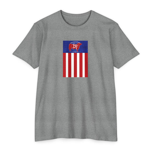 Bull+Flag Softstyle Adult Tee (Front Graphic)