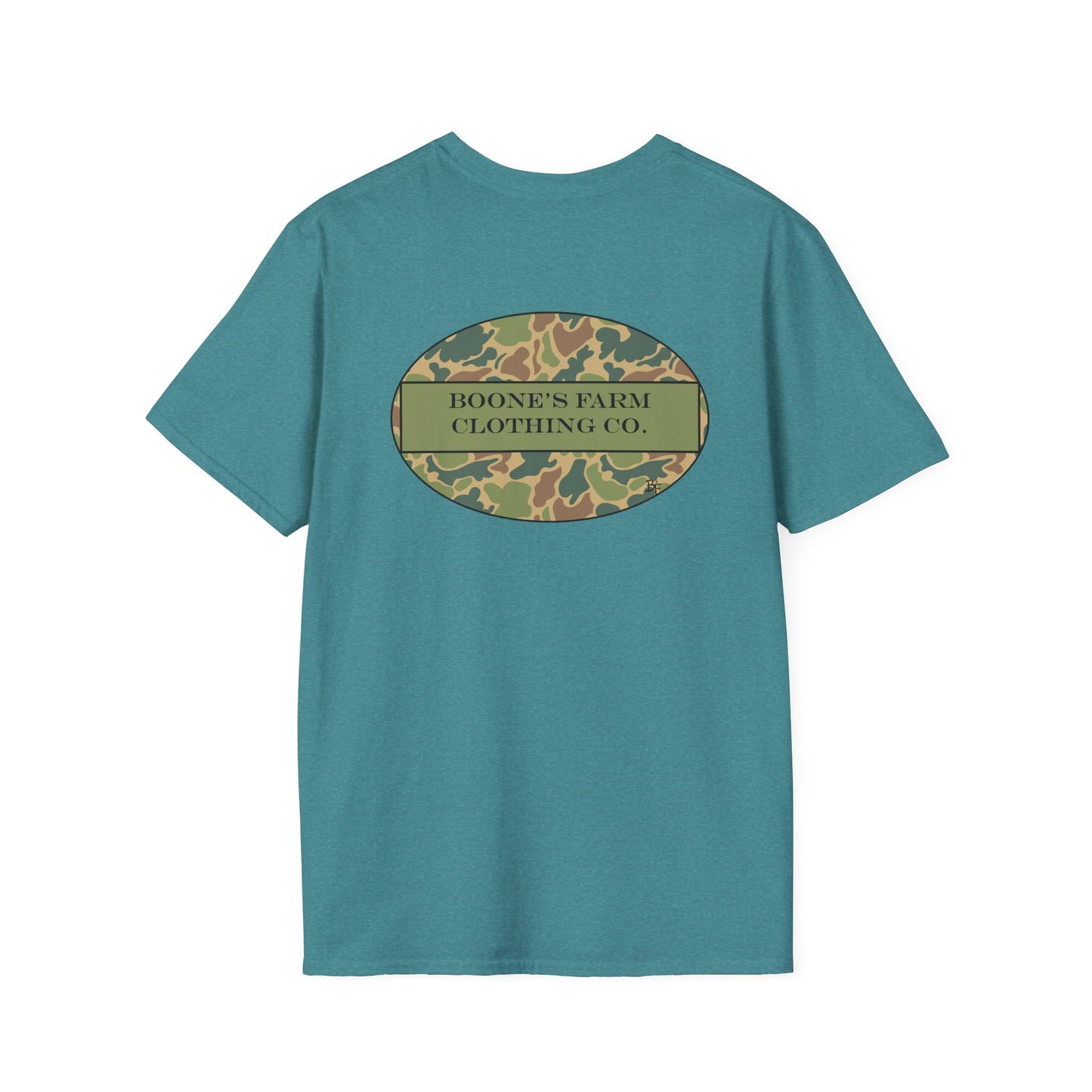 Camo Boone's Farm Logo Adult Tee